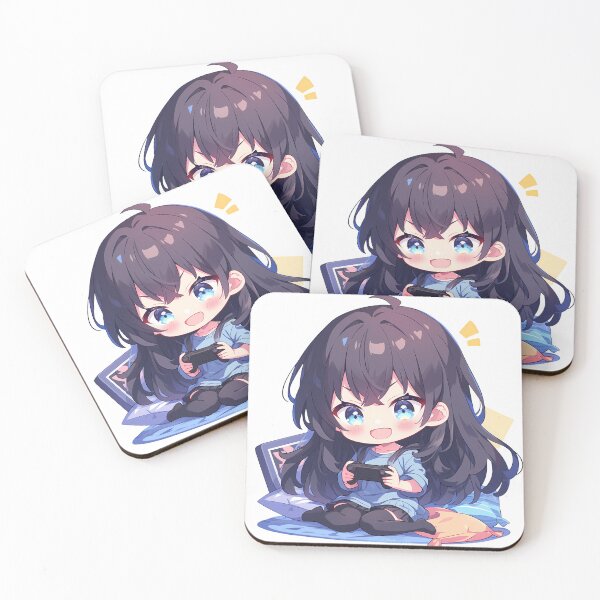 Item preview, Yukino Yukinoshita Oregairu Anime Girl Cute Chibi Playing Video Game designed and sold by earlobejerk.