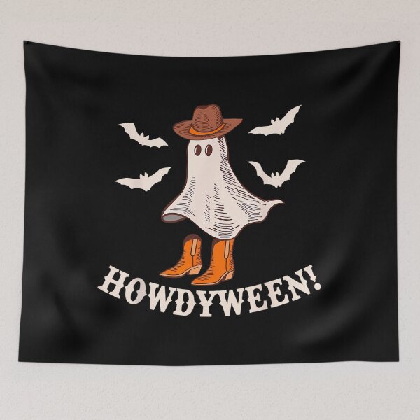 Item preview, Howdyween Ghost Western Cow	 Funny Halloween Spooky 		 designed and sold by ahhlaistuetzl.
