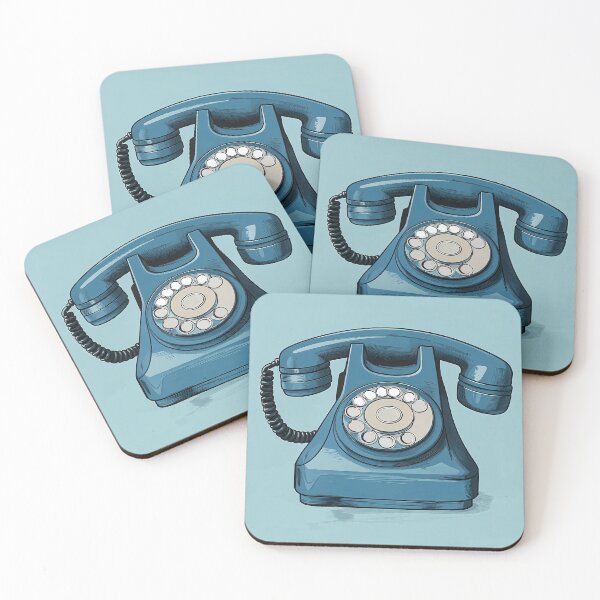 Item preview, Retro Teal Rotary Phone designed and sold by LanaGustavsson.