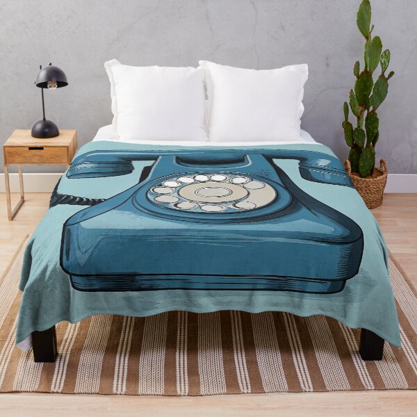 Item preview, Retro Teal Rotary Phone designed and sold by LanaGustavsson.