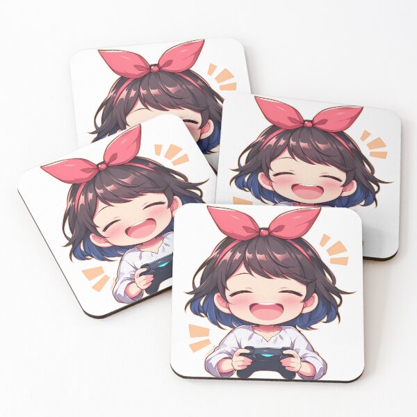 Item preview, Ruka Sarashina Rent A Girlfriend Anime Girl Cute Chibi Playing Video Game designed and sold by earlobejerk.