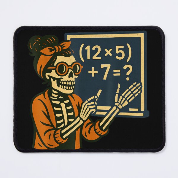 Item preview, Math Teacher Skeleton Six Seven Meme Brainrot Halloween Funny 67 T-Shirt designed and sold by NguboNorento.
