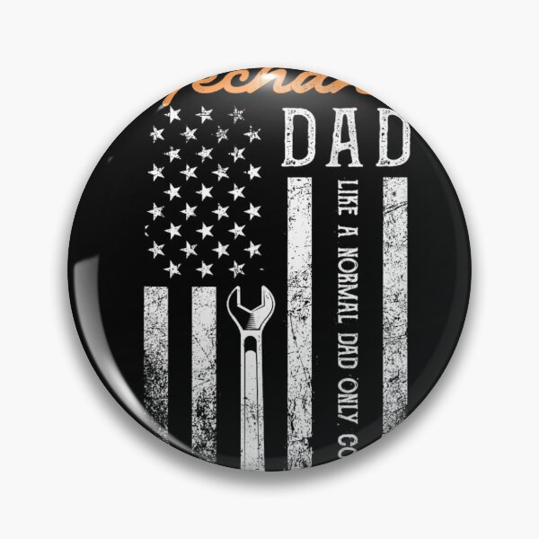 Item preview, Mechanic Dad Like A Normal Dad Only Cooler USA Flag 		 designed and sold by decruhammij.