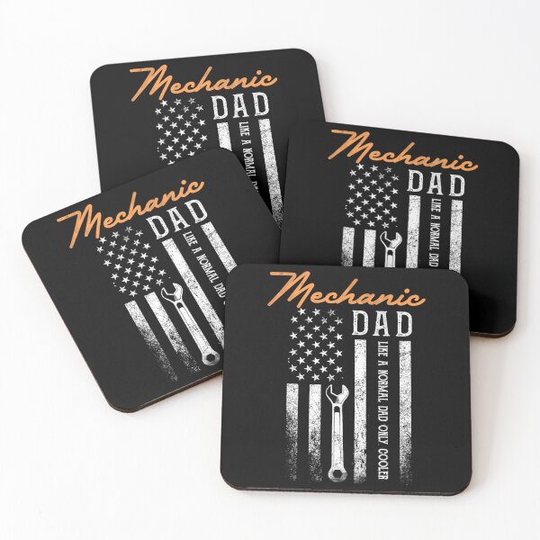 Item preview, Mechanic Dad Like A Normal Dad Only Cooler USA Flag 		 designed and sold by decruhammij.