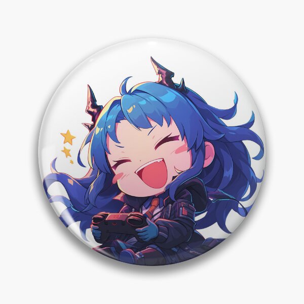 Item preview, Chen Ch’en Arknights Prelude to Dawn Game Girl Cute Chibi Playing Video Game designed and sold by earlobejerk.