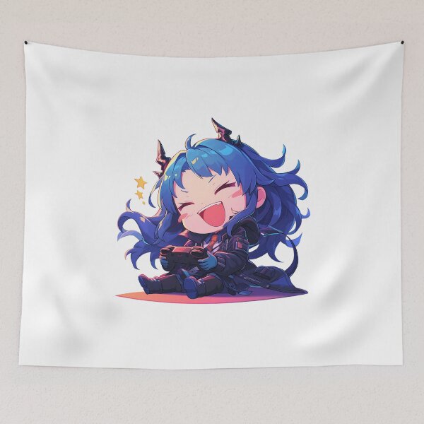 Item preview, Chen Ch’en Arknights Prelude to Dawn Game Girl Cute Chibi Playing Video Game designed and sold by earlobejerk.