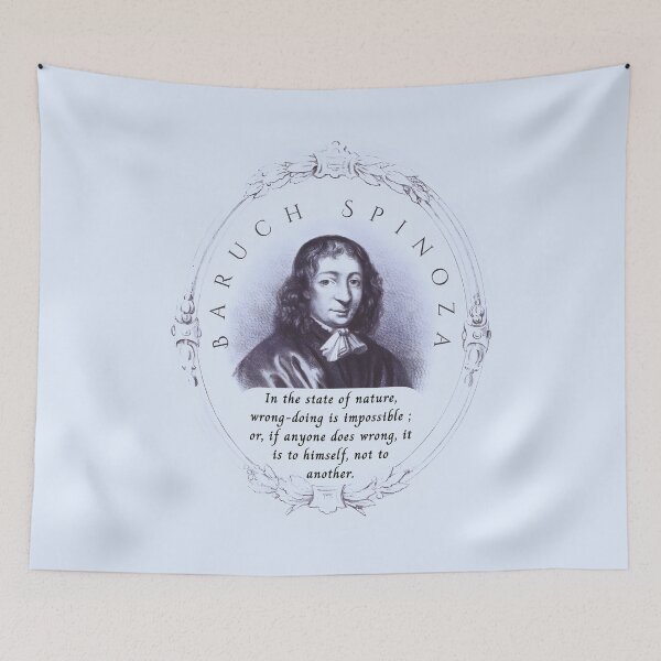 Item preview, Baruch Spinoza quote: In the state of nature, wrong-doing is impossible ; or, if anyone does wrong, it is to himself, not to another. designed and sold by artbleed.