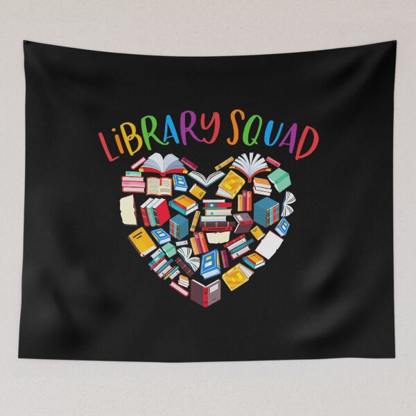 Item preview, Library Squad Librarian Bookworm Reading Reader Book Lover 		 designed and sold by mezejaxymv.