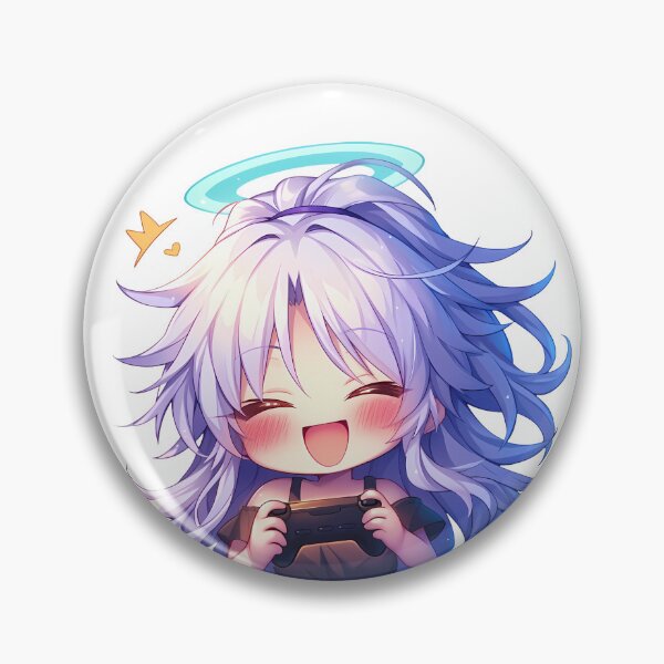 Item preview, Kanade Tachibana Angel Beats Anime Cute Chibi Playing Video Game designed and sold by earlobejerk.