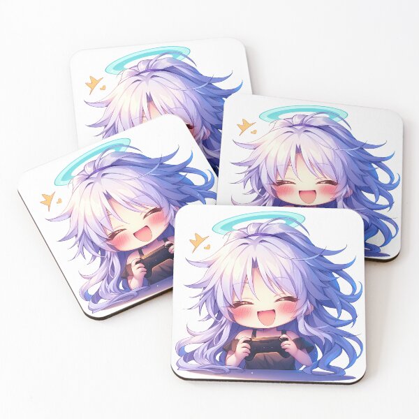 Item preview, Kanade Tachibana Angel Beats Anime Cute Chibi Playing Video Game designed and sold by earlobejerk.