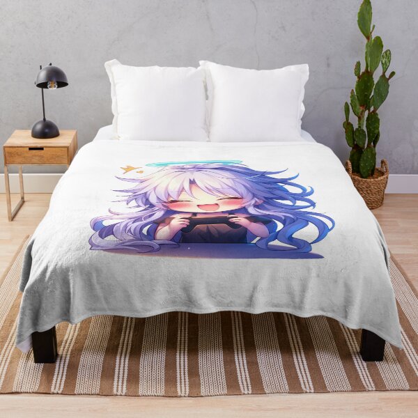 Item preview, Kanade Tachibana Angel Beats Anime Cute Chibi Playing Video Game designed and sold by earlobejerk.