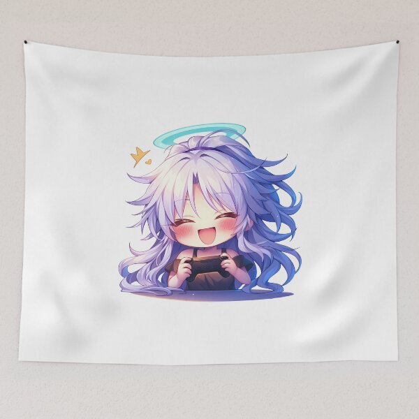 Item preview, Kanade Tachibana Angel Beats Anime Cute Chibi Playing Video Game designed and sold by earlobejerk.