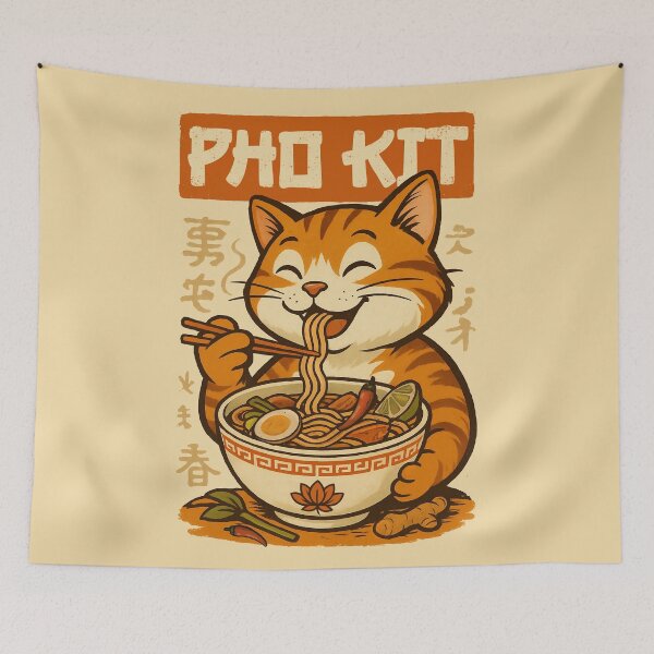 Item preview, Pho Kit - noodle cat designed and sold by EdgeDrip.
