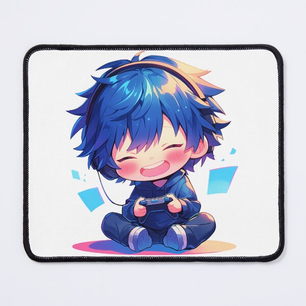 Item preview, Ayato Naoi Angel Beats Anime Cute Chibi Playing Video Game designed and sold by earlobejerk.