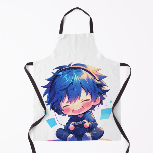 Item preview, Ayato Naoi Angel Beats Anime Cute Chibi Playing Video Game designed and sold by earlobejerk.