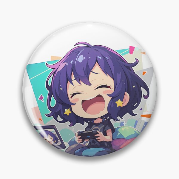 Item preview, Ai Mizuno Zombieland Saga Anime Cute Chibi Playing Video Game designed and sold by earlobejerk.