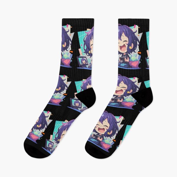 Item preview, Ai Mizuno Zombieland Saga Anime Cute Chibi Playing Video Game designed and sold by earlobejerk.