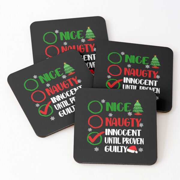 Item preview, Funny Nice Naughty Innocent Christmas Xmas Adults 	 	 		 designed and sold by vereliazizliu.