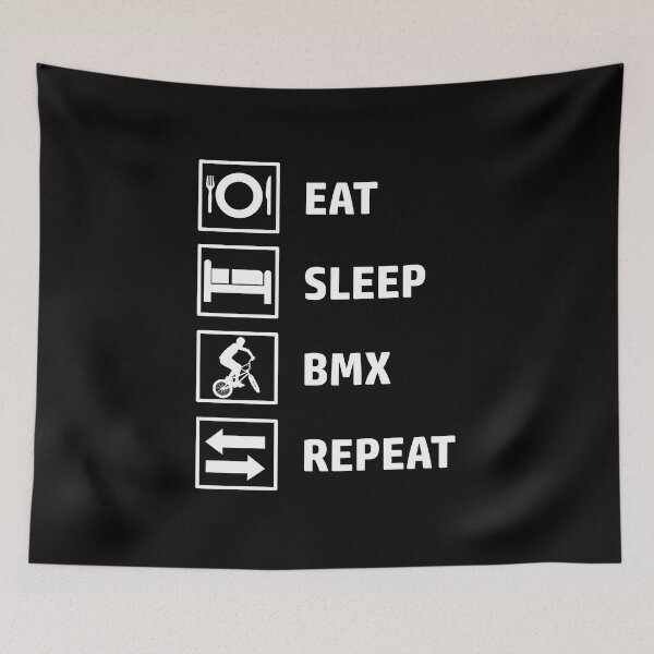Item preview, Eat Sleep BMX Repeat designed and sold by motifsbyth.