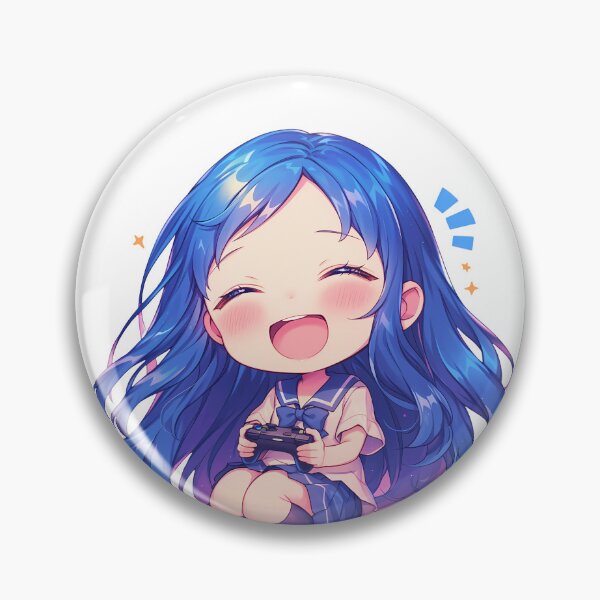 Item preview, Chiriko Tsurumi Anohana Anime Cute Chibi Playing Video Game designed and sold by earlobejerk.