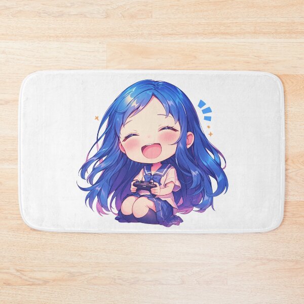 Item preview, Chiriko Tsurumi Anohana Anime Cute Chibi Playing Video Game designed and sold by earlobejerk.