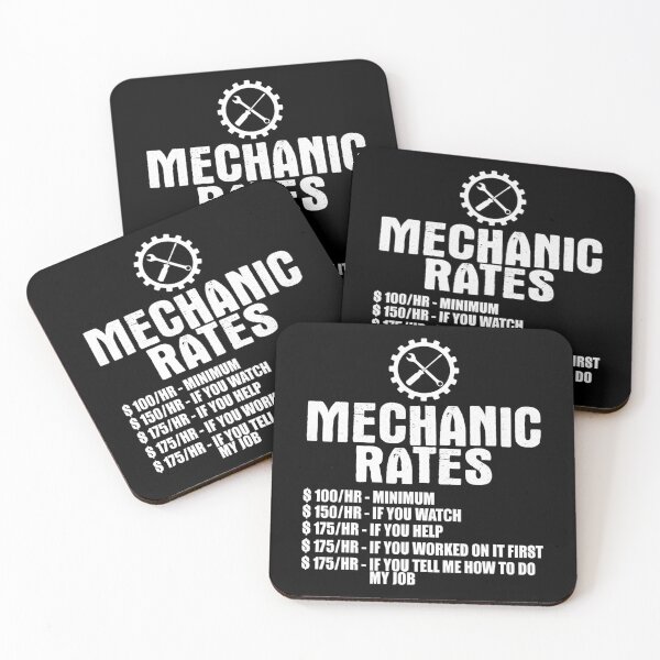 Item preview, Mechanic Funny - Mechanic Rates 		 designed and sold by decruhammij.