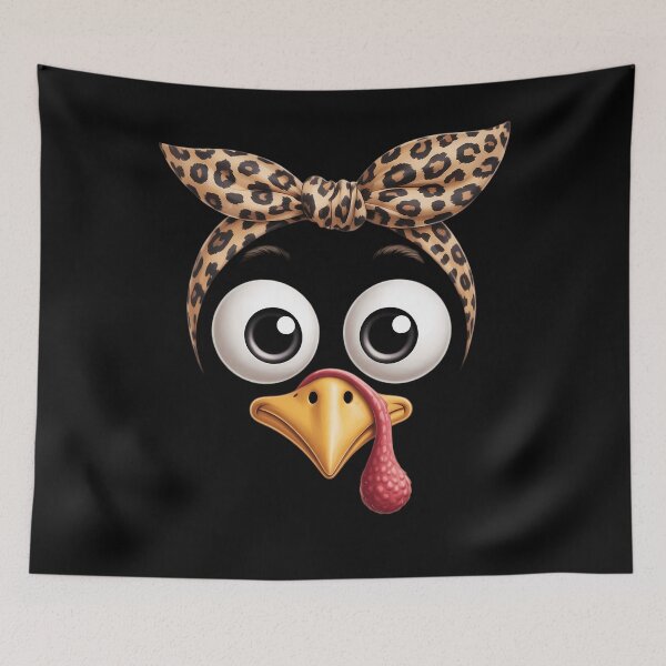 Item preview, Turkey Face Leopard Headband Thanksgiving designed and sold by ValerieRodrigue.