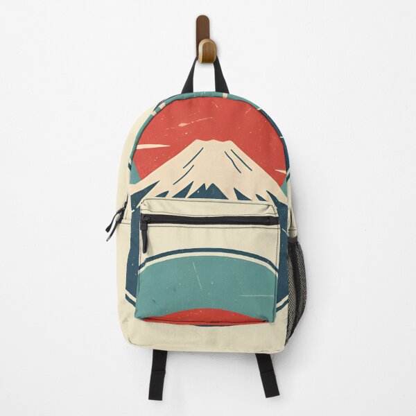 Item preview, Retro Japan Mt. Fuji Rising Sun Vintage Aesthetic Design designed and sold by Imaginationbeyond.