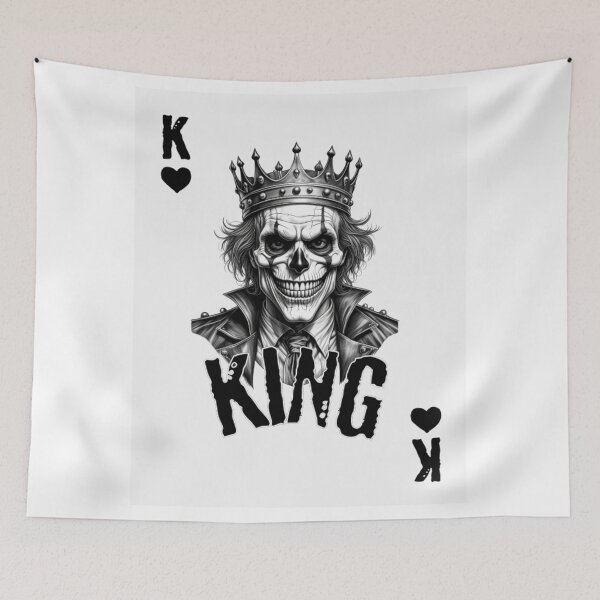 Item preview, Dark King of Hearts – Skull Crown Poker Card designed and sold by WooW Diseños Chidos.