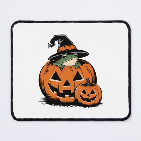 Item preview, Vintage Cute halloween witch hat Frog Pumpkin designed and sold by SOUFIANE1991.