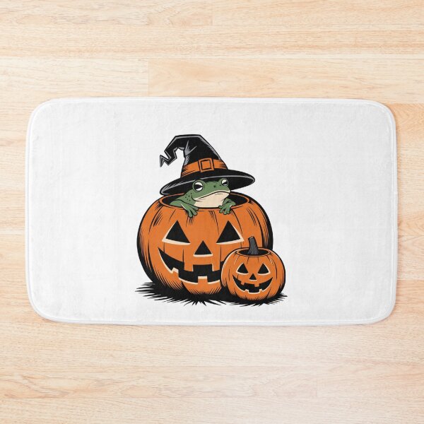 Item preview, Vintage Cute halloween witch hat Frog Pumpkin designed and sold by SOUFIANE1991.