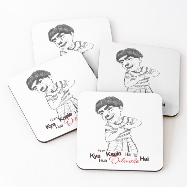 Item preview,  Hum Kaale Hai Toh Kya Hua Dilwale Hai – Line Art Bollywood  Caricature designed and sold by Inspired~Souls.