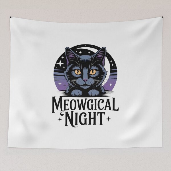 Item preview, Meowgical Night designed and sold by WSPrintCrafter.