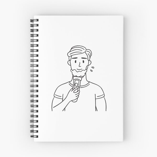 Item preview, A man holding an electric shaver with foam on his chin designed and sold by rasagamastore.