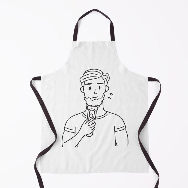 Item preview, A man holding an electric shaver with foam on his chin designed and sold by rasagamastore.