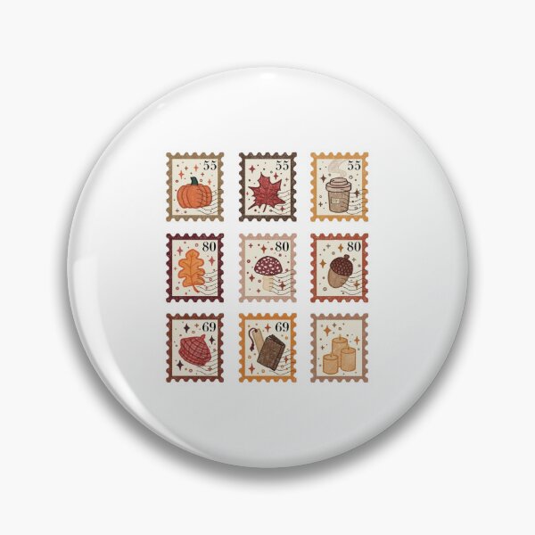 Item preview, Autumn Postage Stamps Cozy Fall Illustration designed and sold by Oniyasha.