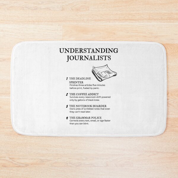 Item preview, Understanding Journalists – Funny Media Life Humor designed and sold by PsyFlow35.