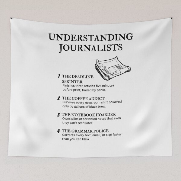 Item preview, Understanding Journalists – Funny Media Life Humor designed and sold by PsyFlow35.