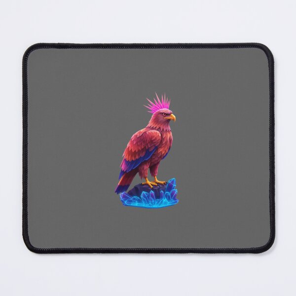 Item preview, Stylized Eagle in Retro-Futuristic Synthwave Low-Poly and Neon Design designed and sold by PixelVibe782.