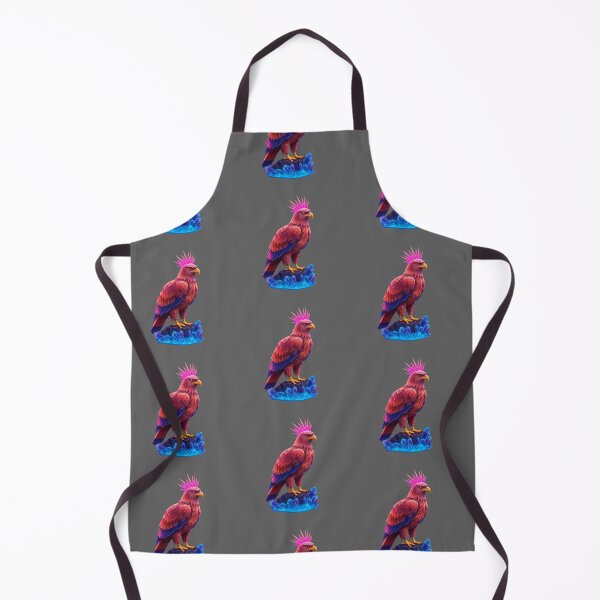 Item preview, Stylized Eagle in Retro-Futuristic Synthwave Low-Poly and Neon Design designed and sold by PixelVibe782.
