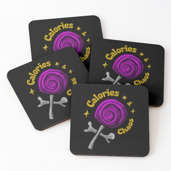Item preview, Calories and Chaos Funny Candy Skull Design designed and sold by tsbbstudio.