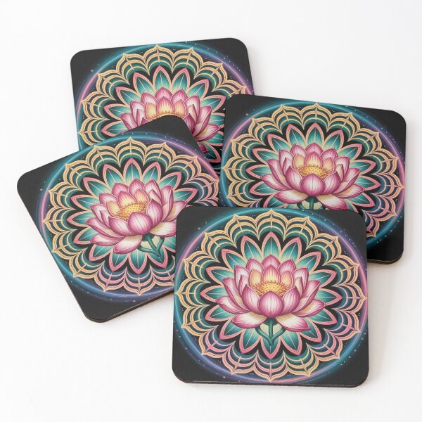 Item preview, mandala with a luminous lotus flower blooming at its center. designed and sold by Lilashakti ⭐️ ⭐️ ⭐️ ⭐️ ⭐️.