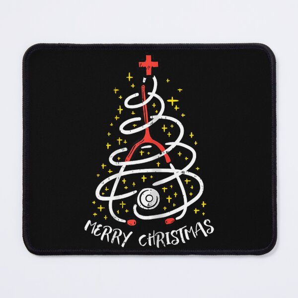 Artikelvorschau, Frohe Weihnachten Krankenschwester Weihnachten Scrub Top Stethoskop entworfen und verkauft von irinotebinip.