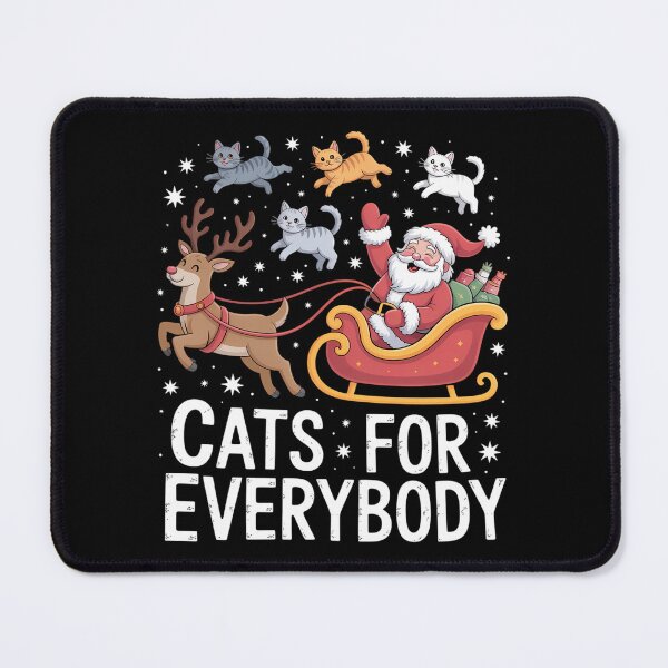 Item preview, Cats For Everybody Christmas Cat Funny Xmas Women Santa designed and sold by ValerieRodrigue.