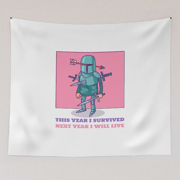 Item preview, Inspirational Survivor T-Shirt for Tough Year Motivational Encouragement Gift for Women Men Cancer Warrior Mental Health Awareness Tee designed and sold by GiuseppeGiorno.