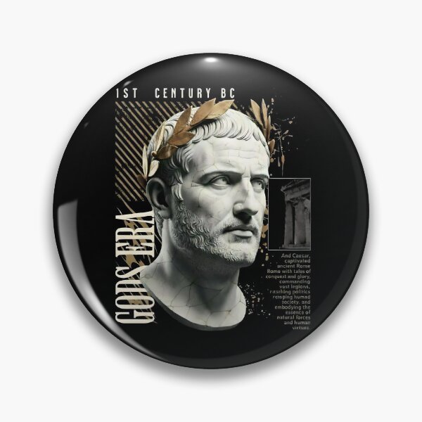 Item preview, Julius Caesar Bust – Ancient Rome Gods Era Aesthetic designed and sold by Inkerya-Papers.