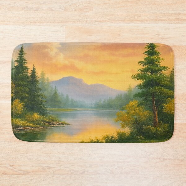 Item preview, River Village – happy little trees, blooming colors & peaceful skies designed and sold by FotoworldEdel.