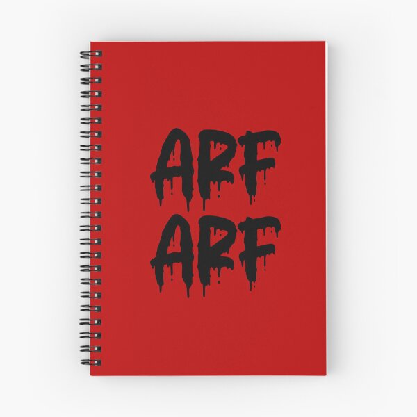 Item preview, ARF ARF BLACK ON RED BLOOD DRIP designed and sold by RomeArtCo.