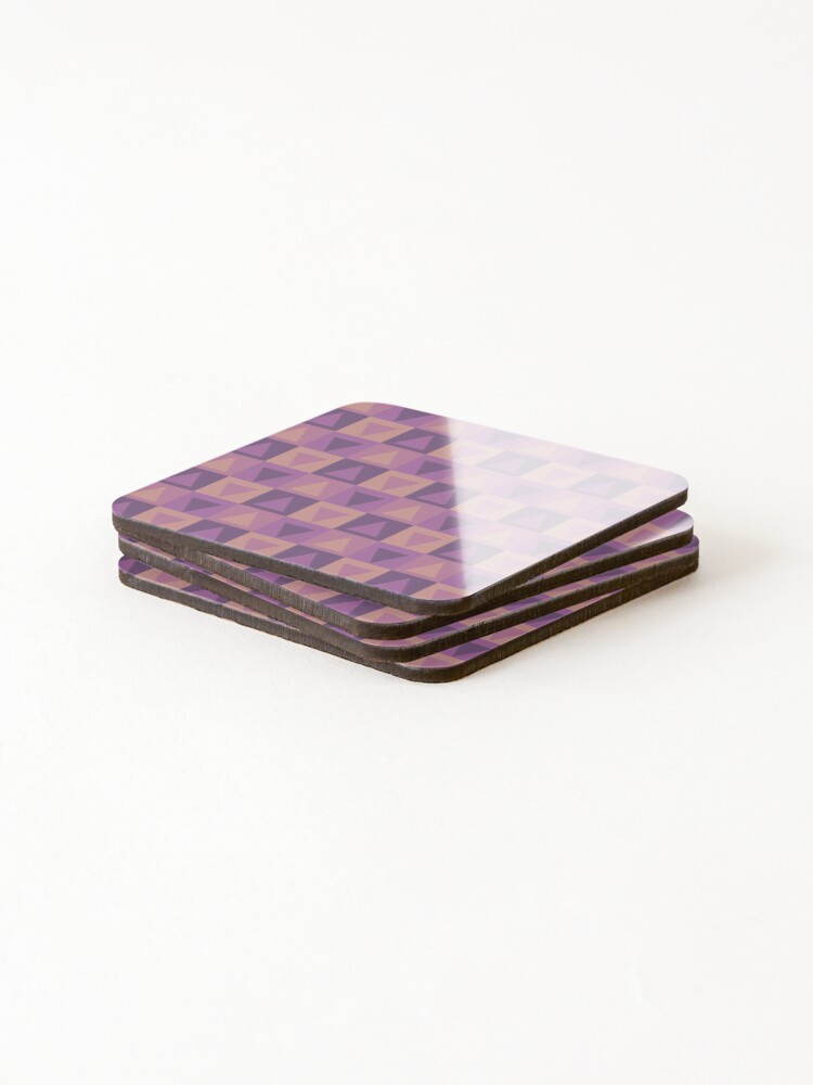 Thumbnail 4 of 5, Coasters (Set of 4), Geometric Pattern designed and sold by Designfs.