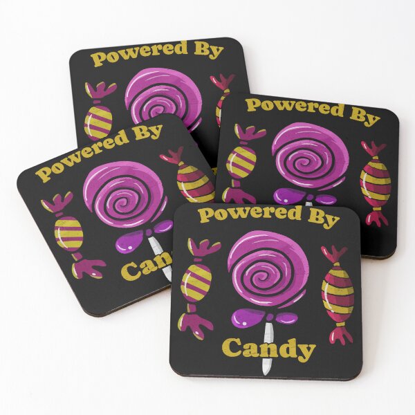 Item preview, Powered By Candy – Funny Sweet Tooth Design designed and sold by tsbbstudio.